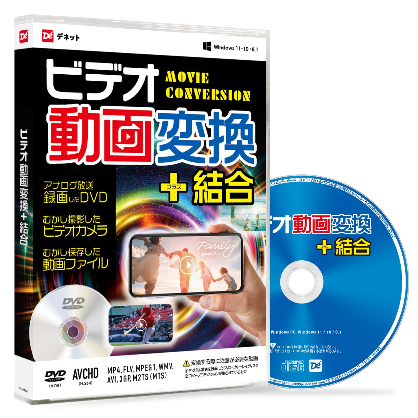 ビデオ動画変換+結合