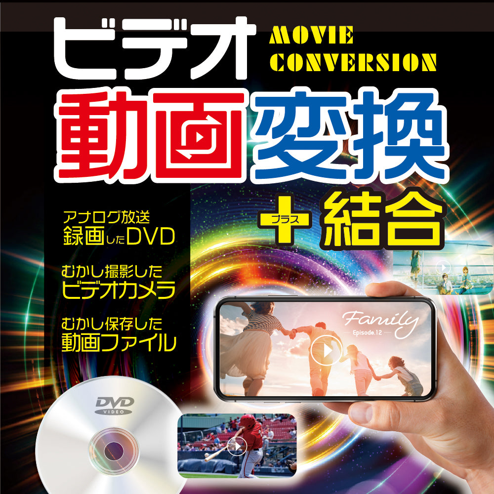 ビデオ動画変換+結合